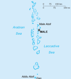 Карта Мальдивов